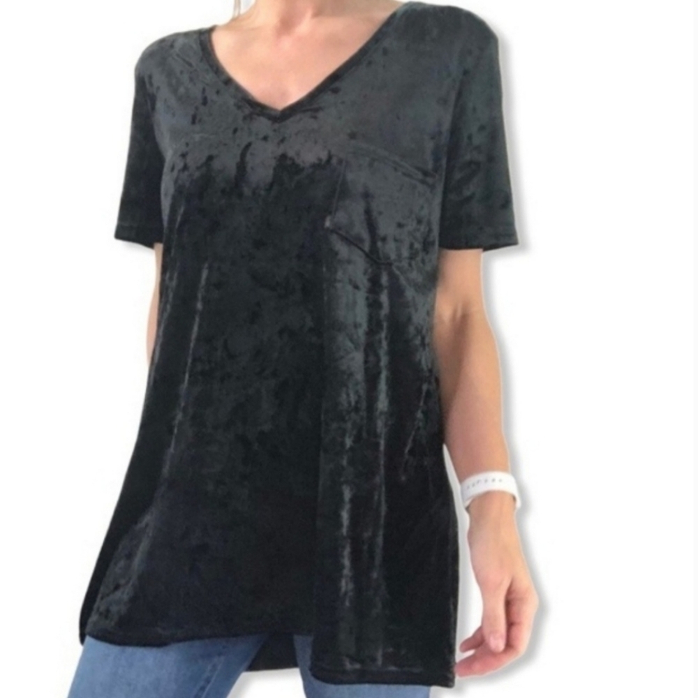 Spring + Mercer velvet legging tee medium
